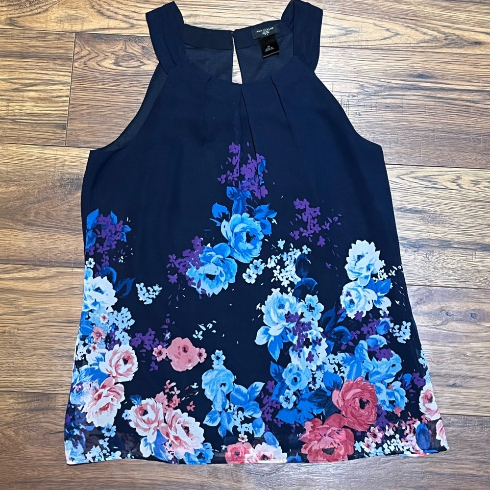 Ann Taylor Sleeveless Blouse Size 0 Petite